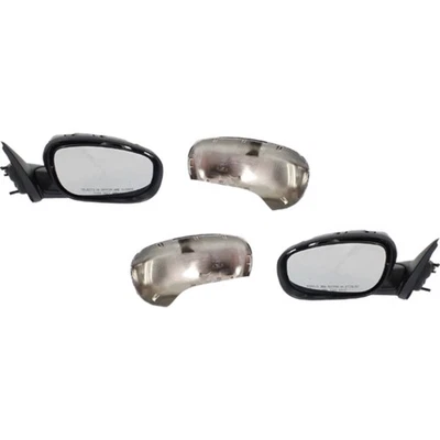 Espelho elétrico para 2005-2010 Chrysler 300 cromado aquecido manual dobrável conjunto de 2 - Imagem 1 de 4