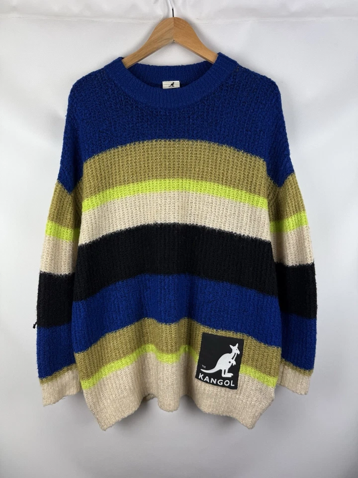 Kangol H&M Ladies Striped Oversized Sweater Pullover Size S  - Image 1 of 4