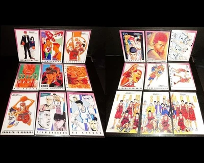 Slam Dunk Carddass Masters First Edition 18 Piece Set Shohoku Sakuragi Rukawa - Image 1 of 4