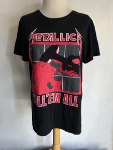 METALLICA Official Women's "Kill 'Em All" Album Boxy Back T-Shirt Size Medium - Picture 1 of 4