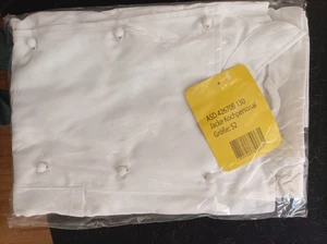 Bäckerjacke, kochjacke , gr.52, neu und verpackt ,weiss - Bild 1 von 1