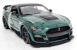 Maisto 1/18 Shelby Mustang GT500 Metallic Green 2020 Diecast Model Sports Car - Picture 1 of 8