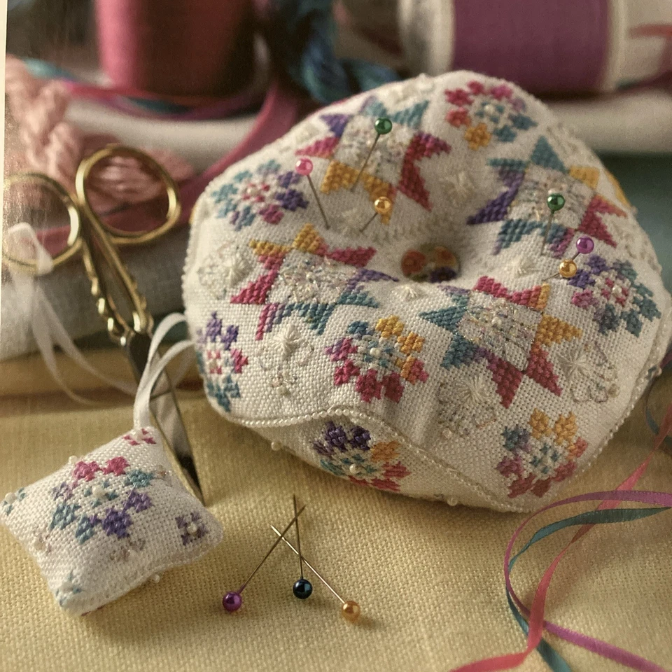 Geometric Biscornu pincushion scissor fob Cross Stitch Chart - Image 1 of 1