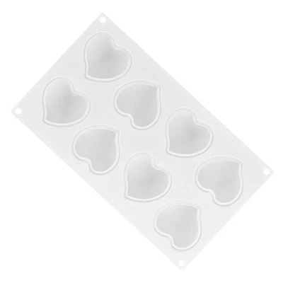  Mousse Cake Mold Valentine Dessert Heart Chocolate Tray Baking Moulds - Image 1 of 4