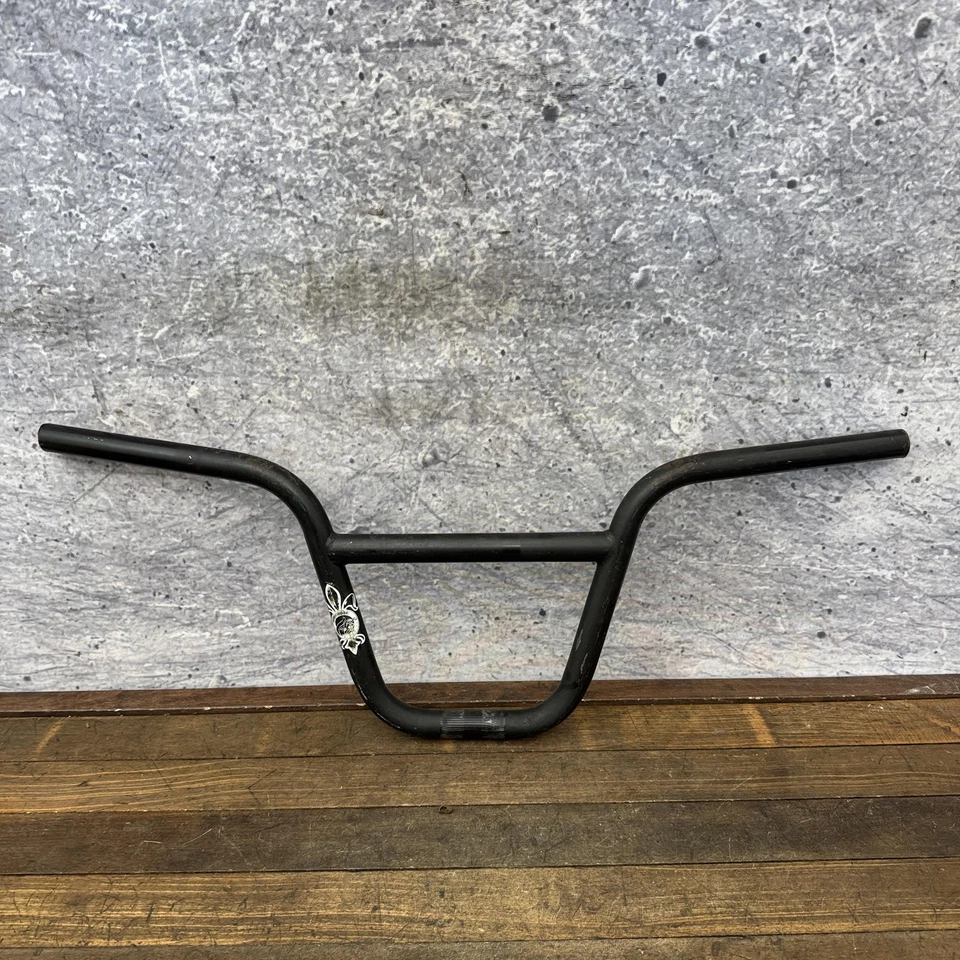 Mongoose BMX Handlebars Black Vintage 2-Piece Fleur-de-Lis Old School Freestyle - Image 1 of 4