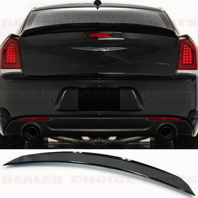 Alerón estilo OE 2011 2012-2021 2022 2023 Chrysler 300C pintado negro brillante Foto 1 de 4