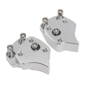 ALUMINUM HANDLEBAR RISERS 25MM FOR YAMAHA FJR1300 FJR 1300 2001 - 2005 SILVER - Picture 1 of 9