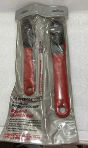 Craftsman 943379 verstellbar Tasche Steckschlüssel Ringschlüssel Set USA 8" 10" - Bild 1 von 10