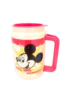 Walt Disney World Vintage Grad Nite 95 Thermo Mug Cup Mickey Mouse 1995 - Picture 1 of 7