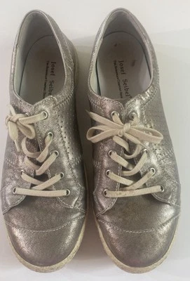 Josef Seibel Zapatos Mujer 39 Caspio Plata Cuero Cordones Oxford Zapatilla Foto 1 de 4