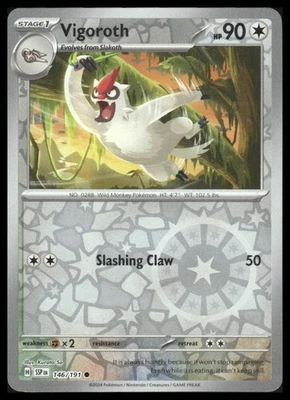 Pokemon SV08: Surging Sparks #146/191 Vigoroth HOLO - Image 1 of 2
