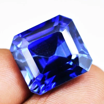 20.05ct 13.54x12.55mm VVS Emerald Natural Blue Spinel Loose Gemstone, Sri-Lanka - Image 1 of 4