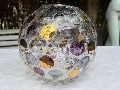 Vintage Czech Borske Sklo Nemo Glass Bowl Vase. Circa 1963, Max Kannegeisser.  - Image 1 of 4