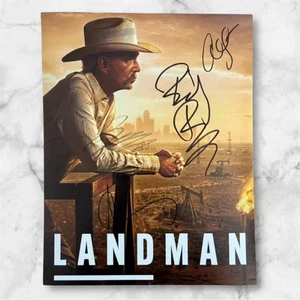Landman Signed Autographed Cast Photo Poster Billy Bob / Larter / Garcia Lofland - Picture 1 of 4