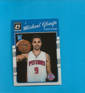 2016-17 Panini Donruss Optic Michael Gbinije RC #188 Detroit Pistons