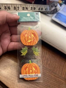EK Success Jolees by You Slims 3D Sticker ~ Halloween Jack-O-Lanterns - Picture 1 of 2