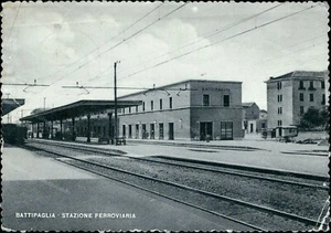 cb760 cartolina battipaglia stazione ferroviaria provincia di salerno campania - Foto 1 di 2