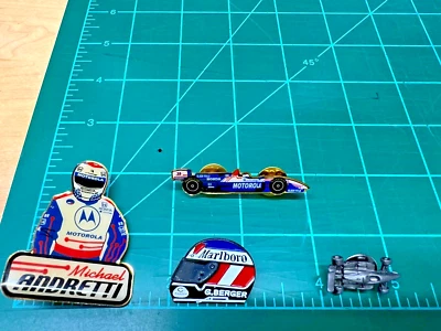 Formula One Souvenir Lot of 4 Lapel Hat Pins Berger Andretti - Image 1 of 4