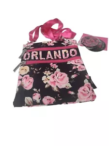Robin Ruth Orlando TASCHE Reißverschluss Zubehör Kosmetik Make-up kleine Blumenmuster Etiketten - Bild 1 von 2