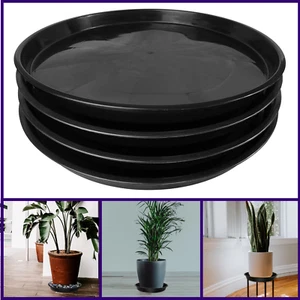 Plant Saucer 14 Inch 4 Pack Heavy Duty Large Plant Tray for Planter Pot, Plastic - Picture 1 of 8