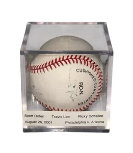 Philadelphia Phillies Scott Rolen Ricky Bottalico Travis Lee signierter Baseball - Bild 1 von 6