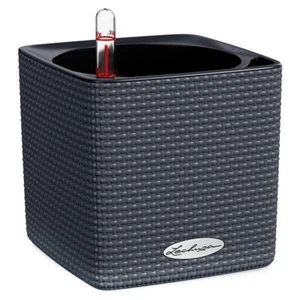 Lechuza self watering planter Cube 13384 Color 14 slate flower pot greens herbs - Picture 1 of 9