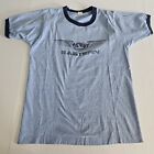 Screen Stars Large Eastern Airlines Blue 1980s Vtg Single Stitch T-shirt