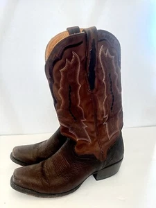 Bota de Vaquero El Dorado Para Hombre Hecha a Mano Marrón Talla 8.5 D Estilo 2100 - Imagen 1 de 9