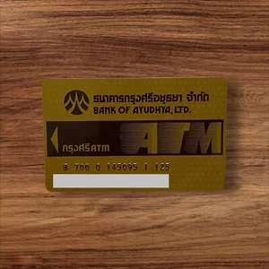 Siam888 Thailand BAY Bank Of Ayudaya ATM Debit Card Cash Card Expire Vintage - Picture 1 of 2
