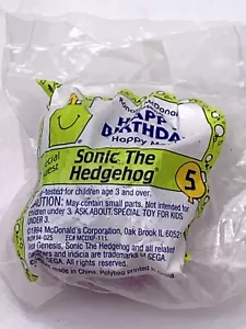 De colección 1994 Sonic the Hedgehog #5 SEGA McDonalds Happy Meal Cumpleaños Tren Pastel - Imagen 1 de 3