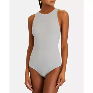 Body AGOLDE NUEVO CON ETIQUETAS Nova Cross Back Talla Mediana $108 Naturaleza muerta Gris claro - Imagen 1 de 5