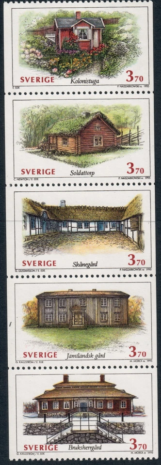 Sweden - 1995 - Swedish Houses - 3.70Kr x5 - #197 - Image 1 of 1