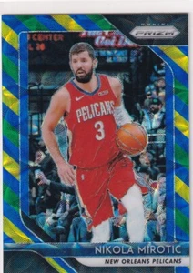 2018-19 PRIZMS BLUE YELLOW GREEN CHOICE NIKOLA MIROTIC PELICANS PRIZM JC-4329 - Picture 1 of 2