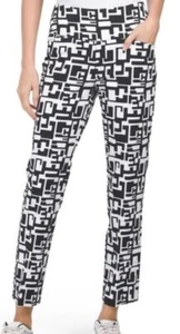 NWT SWING CONTROL Black White PULLON STRETCH ANKLE PANTS 4 6 8 10 12 14 16 - Picture 1 of 2