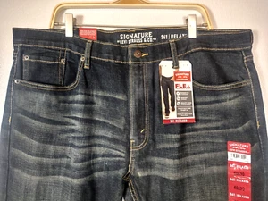 Levi's Signature Relaxed Flex S61 Jeans - Men's 40W x 30L NEW NWT - Picture 1 of 9