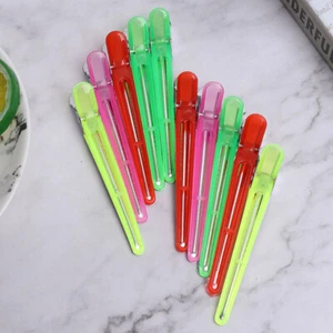 10Pcs Salon Hairpins Dedicated Section Grip Hair Clip Plastic Hairdressing H_DI - Picture 1 of 12