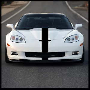 7" Hood Stripe Auto Graphic racing stripe decal vinyl car truck universal Rally - Picture 1 of 72