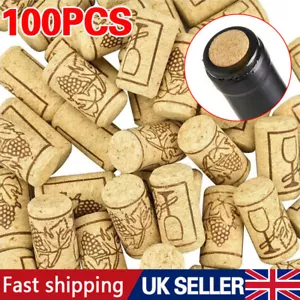 More details for 100x natural straight corks wine corks stoppers 22x44mm for standard wine bottle