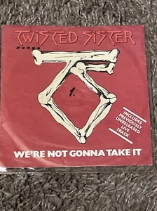 Twisted Sister We're Not Gonna Take It Vinyl LP 12" 45 rpm Single 1984 UK Import - Picture 1 of 22