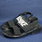 Nike Women's Tanjun Sport Sandals Black/White #882694-001 Size 8