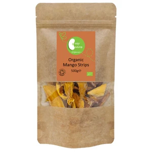 Organic Dried Mango Strips -Certified Organic- by Busy Beans Organic (500g) - Picture 1 of 4