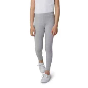 Vigoss Girls' single  Comfy Legging - Pearl Gray Stars - Size L (14) - Picture 1 of 2