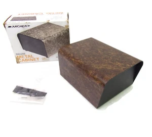 Caja de proyecto Archer 270-262 metal burl nogal simulado 2-3/4" x 4-1/4" x 5-1/8" - Imagen 1 de 6