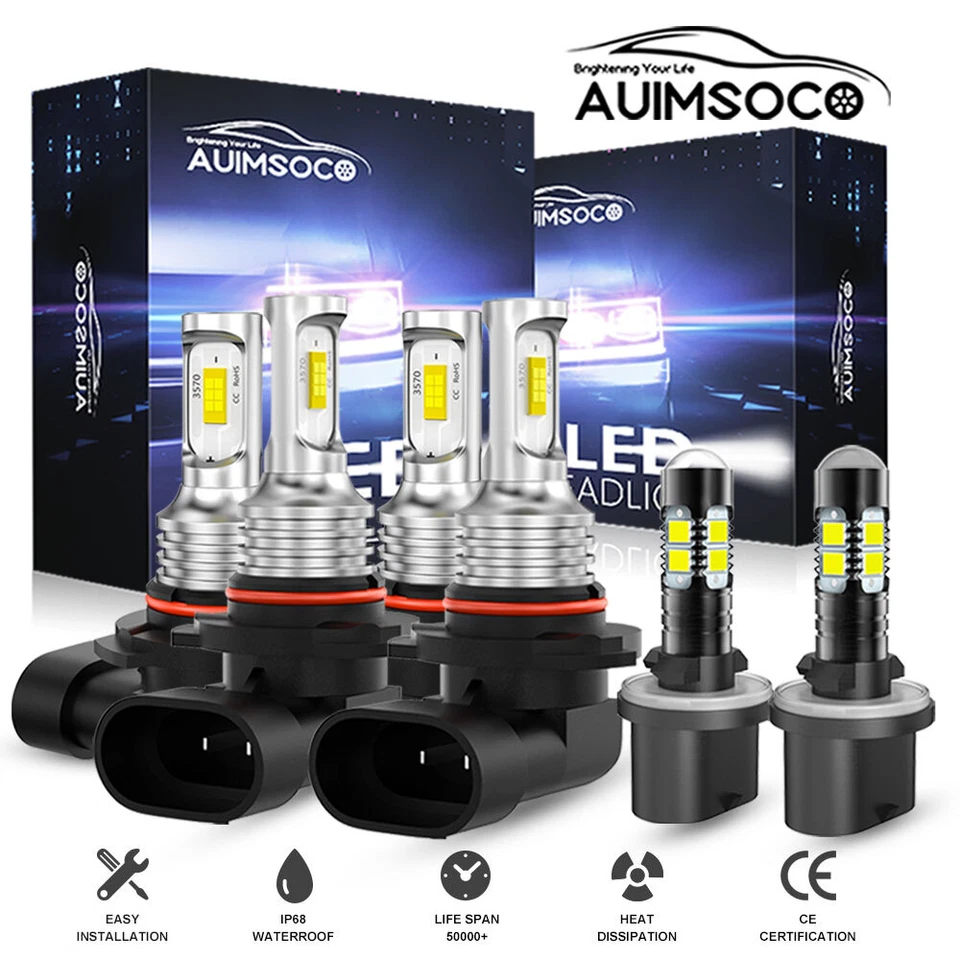 Para Chevrolet Corvette 1997 1998-2004 6x luces LED haz alto/bajo y bombillas antiniebla Foto 1 de 4