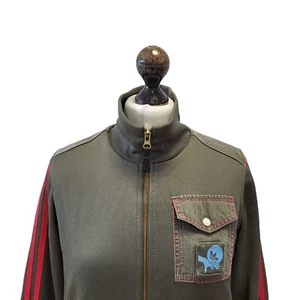Adidas Track Top/Jacket Green Full Zip UK Womens UK 12 EU 40 G702 - Picture 1 of 5