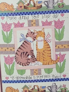 Needle Treasures Counted Cross Stitch Kit 2006 NEW SEALED 04714 Cats 10" x 14" - Picture 1 of 9