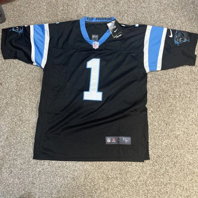 Camiseta deportiva Nike NFL Carolina Panthers #1 Cam Newton para hombre talla 40 reimpresión AUTO Foto 1 de 4