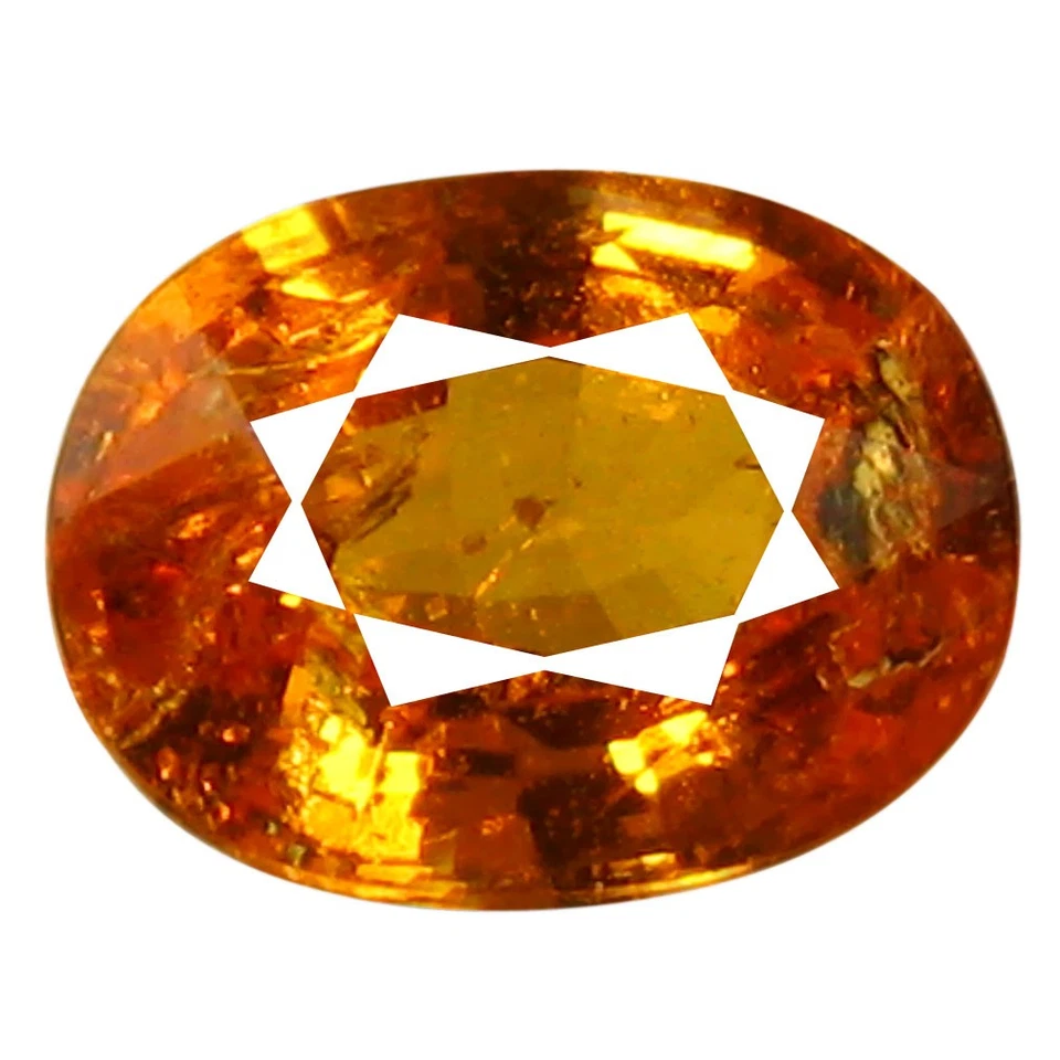 1.74 ct AAA Spectacular Oval Shape (8 x 6 mm) Fanta Orange Spessartine Gemstone - Image 1 of 1