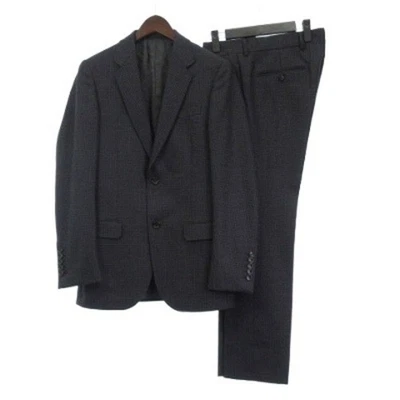 Gucci Traje Configuración Cuadros Individual 2B Negro Gris 44 Posición Chaqueta Pantalones No Usado Foto 1 de 4