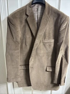 Saddlebred Blazer Mens 56R Brown Corderoy Suit Jacket Office Casual Wedding NWT - Picture 1 of 3